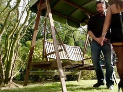 アナル, デカパイ, 古典, ダブル開発, ドイツ人, 淫乱熟女, 乳首, ストッキング