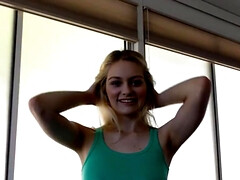 18 ans, Américain, Blonde, Sucer une bite, Queue, Pov, Suçant, Adolescente