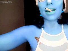 巨大, ラティーナ, 乳首, オマンコ, フェラする, オッパイの