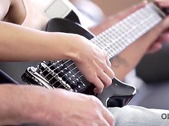 フェラチオ, 茶髪の, 爸, Hd, なめる, 小柄, ガリガリ, ティーン