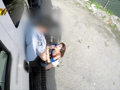 お尻, フェラチオ, 茶髪の, チン, 顔射, ラティーナ, アウトドア, ピアス