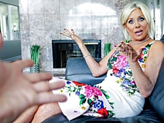 素人, デカ尻, デカチン, デカパイ, ブロンド, フェラチオ, バック, 熟年