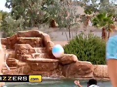 Desiree Dulce and Xander Corvus - pool shy