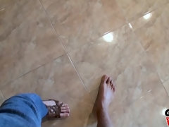 浴室, 茶髪の, 自然山雀, ピアス, ハメ撮り, オマンコ, 剃毛, タトゥー