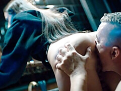 Seductive Steve Q and Milan Cheek at time freeze clip
