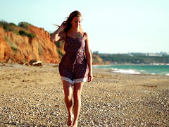 Strand, Grosse titten, Blondine, Kleid, Hd, Masturbation, Natürlichen titten, Russisch