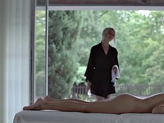 美女, レズビアン, オナニー, ポルノスター, サウナ