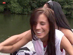 Черные, Чешки, Лесбиянка, Мастурбация, На природе