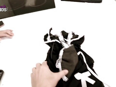 Grosser arsch, Grosse titten, Blasen, Vollbusig, Spermaladung, Selbstgemacht, Hausmädchen, Natürlichen titten