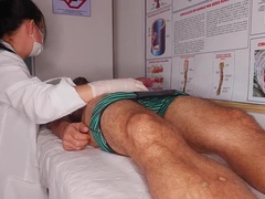 素人, デカチン, 茶髪の, 医者, 巨大, シゴき, ラティーナ, 看護婦