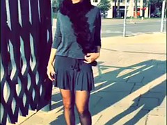 素人, ブロンド, 露出狂, 淫乱熟女, 公共