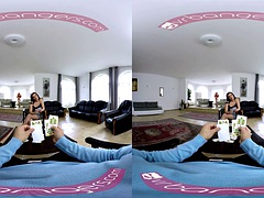 Dreidimensional, In den arsch, Grosser schwanz, Blasen, Braunhaarige, Hardcore, Pov, Spielzeuge