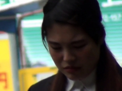 Asiático, Hd, Japonés, Al aire libre, Público, Realidad, Adolescente, Uniforme