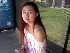 18, アジア人, デカチン, フェラチオ, イく瞬間, チン, オマンコ, ティーン