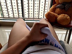中国人, イく瞬間, ゲイ, ハードコア, オナニー, 一人, ティーン, おもちゃ