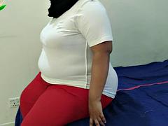 INDONESIA MUSLIM SEXY WOMAN BROUGHT HOME FOR MONEY FUCKING - BBW HUGE ASS  BIG BOOBS FULL SEX  CUM