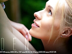 18, レズビアン, なめる, 母, 裸, アウトドア, オマンコ, フェラする