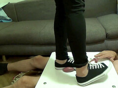 total weighs cbt trampling with new sneakers - cbt stomp