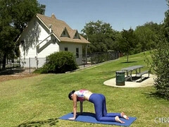 デカパイ, フェラチオ, バック, オナニー, 淫乱熟女, アウトドア, オマンコ, オッパイの