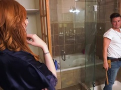 デカ尻, フェラチオ, カップル, 顔射, 巨大, 淫乱熟女, オッパイの, 妻