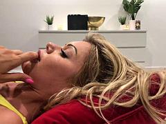 Young Blonde Riley Steele Gets Rough Fucking Facial by Thick Cock Brit