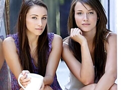 Slutty brunette Malena Morgan is fucking her shaved pussy with love