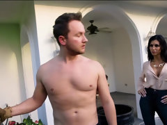 Leie, Arsch, Grosse titten, Paar, Spermaladung, Hausfrau, Ehemann, Rasiert