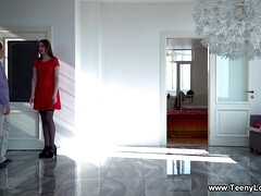 18, 茶髪の, 下着, 自然山雀, オーガズム, 剃毛, ストッキング, ティーン