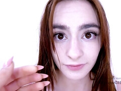 Enthousiasteling, Auditie, Lieveling, Schattig, Likken, Gezichtspunt, Voorbinddildo, Tiener