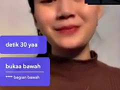 Enthousiasteling, Aziatisch, Indonesisch, Shemale, Alleen, Tieten likken