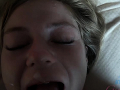 Enthousiasteling, Anaal, Blond, Pijpbeurt, Sperma in gezicht, Hardcore, Gezichtspunt