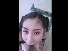 Aziatisch, Kont, Pijpbeurt, Sperma shot, Hondjeshouding, Hd, Interraciaal, Tieten likken