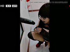 Grosser schwanz, Schwarz, Blasen, Schwarz, Transfrau