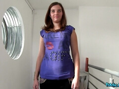 Amateur, Mamada, Checa, Estilo perrito, Dinero, Desnudo, Al aire libre, Pelirrojo