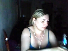 Grote lul, Grote mammen, Blond, Mollig, Huisgemaakt, Alleen, Tiener, Webcamera