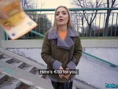 Rubia, Mamada, Botas, Europeo, Corridas faciales, Cuero, Al aire libre, Pov