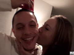 Shameless hookers group sex party