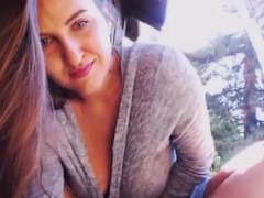 Amateur, Brunette brune, Masturbation, De plein air, Public, Solo, Jouets, Webcam