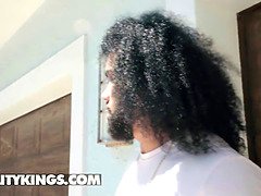 デカ尻, デカパイ, ブロンド, イマラチオ, 巨大, キッチン, 怪物, 現実