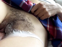 Grosser schwanz, Nahaufnahme, Besamung, Spermaladung, Fetisch, Behaart, Orgasmus, Sperma