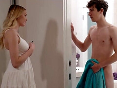 美女, デカチン, 兄弟, 捕まる, ズームショット, オマンコ, 馬乗り, 締まりの良い