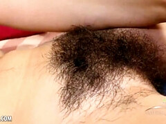 Ole Nina digs into her beautiful bush