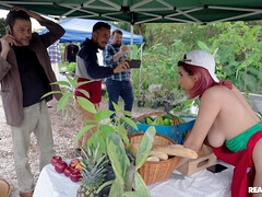 Teen Roxie Sinner gets fucked by Peter Fitzwell standing