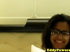 Cocksucking retro nubian teen swallows jizz