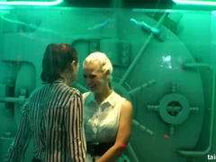 Blondine, Puppe, Interrassisch, Orgie, Party, Pornostars, Erotischer film, Swingers