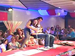 素人, デカパイ, フェラチオ, グループ, ハードコア, 異人種間, パーティ, 三人