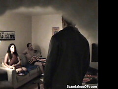 Amateur, Brunette brune, Tromperie, En levrette, Fait maison, Voyeur