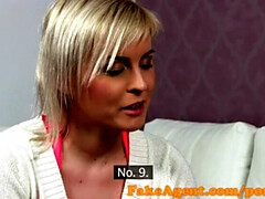 Enthousiasteling, Grote mammen, Blond, Pijpbeurt, Rondborstig, Sperma in mond, Hd, Gezichtspunt