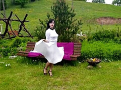 Amateur, Hd, Branler, Mature, Nylon, De plein air, Public, Jarretelles