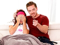 お尻, デカ尻, フェラチオ, 茶髪の, バック, 手コキする, キス, ティーン